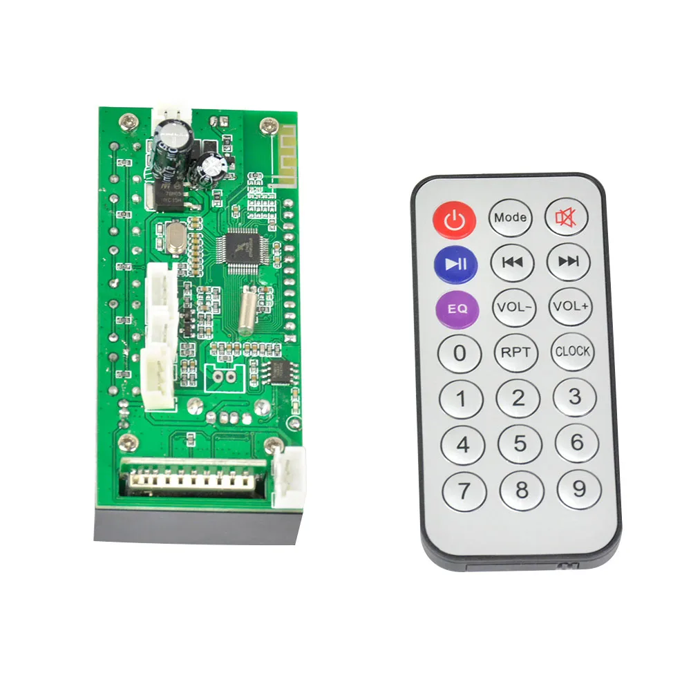 Плата декодирования AOSHIKE Bluetooth MP3 синий экран стерео выход FM USB SD MMC WAV декодер