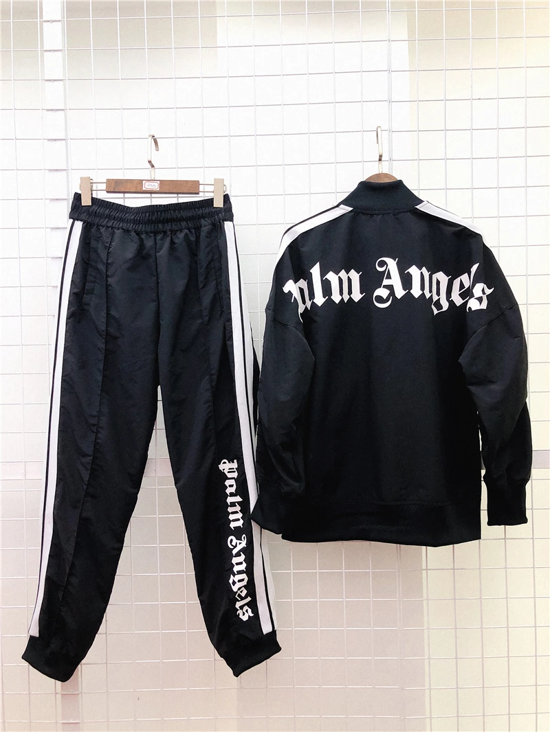 Palm Angels Pants Men Women Trousers Harajuku Embroidery Sunscreen Quick Drying Palm Angels Sweatpants FOG Windbreaker Pants