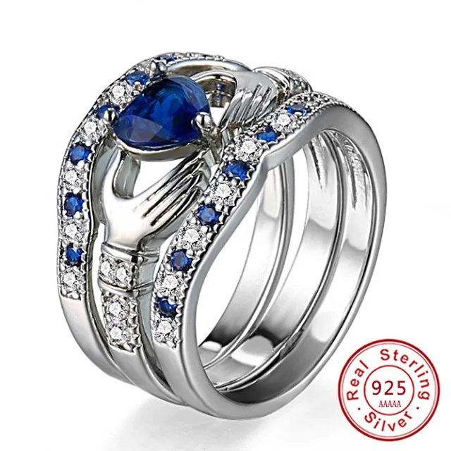 Newest Design AAA 925 sterling silver rings for women Cross Heart Crystal Rings Newest Design AAA 925 sterling silver rings for women Cross Heart Crystal Rings