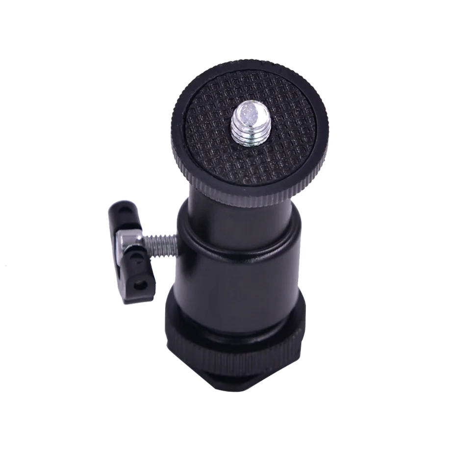 

Tripod Head mini 360 Degree Camera Tripod Mini Ballhead Ball Head Hot Shoe Adapter to 1/4 Screw Mount DSLR Camera Accessories