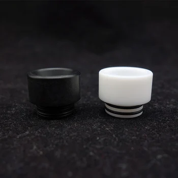 

2pcs/lot dripts tips 810 Teflon material black white color for rda rta atomizer