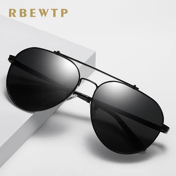 

RBEWTP Design Men's Polarized Sunglasses Women Driving Mirror Lens Fashion Sun Glasses Male Goggle UV400 Gafas De Sol For Men