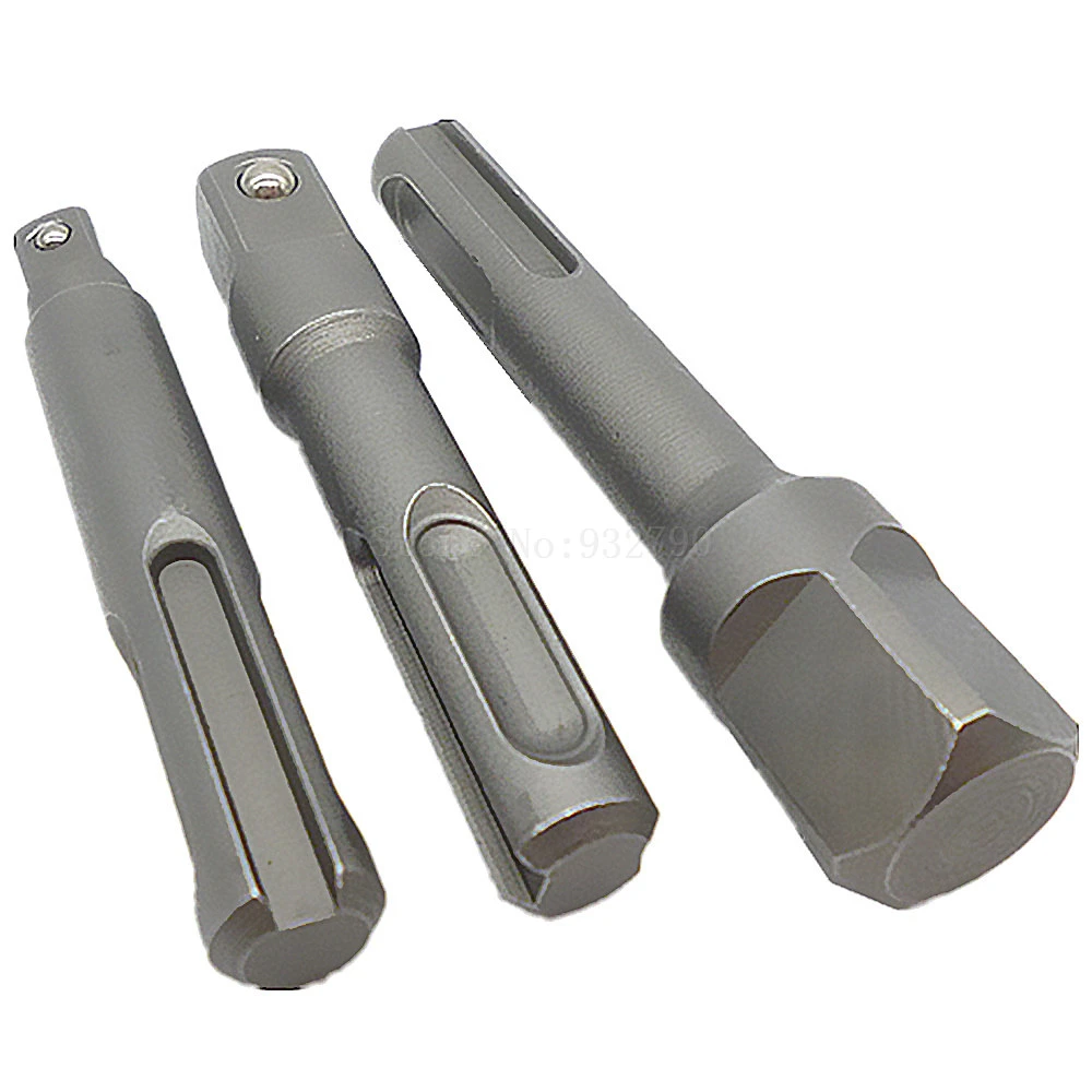 1/4" 3/8" 1/2" Impact Drill Chuck Socket Screwdriver Adaptor Converter SDS Plus 1/4" 3/8" 1/2" Impact Drill Chuck Socket Screwdriver Adaptor Converter SDS Plus