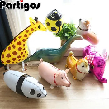 

Mixes Walking Animal HELIUM Balloons Cute Cat Dog Panda Dinosaur Tiger pet air Ballons birthday party decorations kids and adult