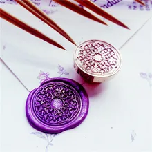Латунная печать набор в подарочной коробке цветок Свадебный конверт печать/уплотнение воск/Свадебный Воск печать на заказ приглашение штамп