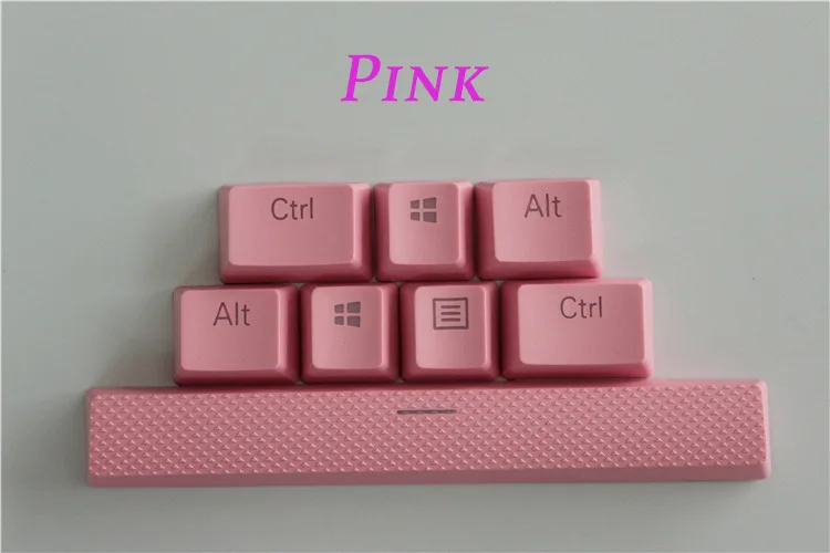 8 ключ просвечивающие Подсветка PBT Специальные клавиши для Corsair STRAFE K65 K70 logitech G710+ проводной USB механическая клавиатура - Цвет: Pink