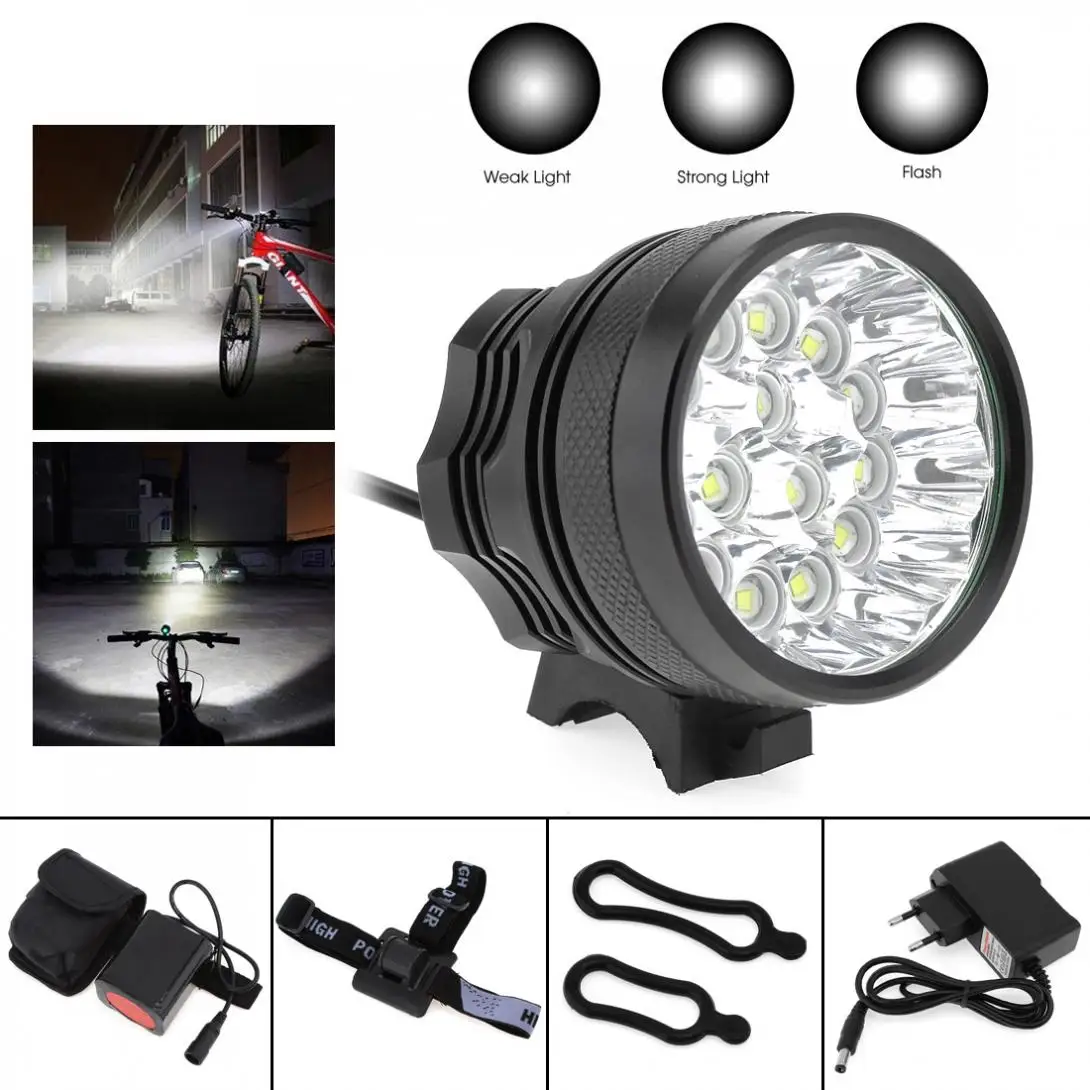 8.4V Durable IP65 Bike Light XM-L U2 LED Cycling Front Headlight Outdoor Camping