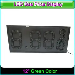 12 "Открытый АЗС зеленый цвет led цена цифровой подписи с световой короб
