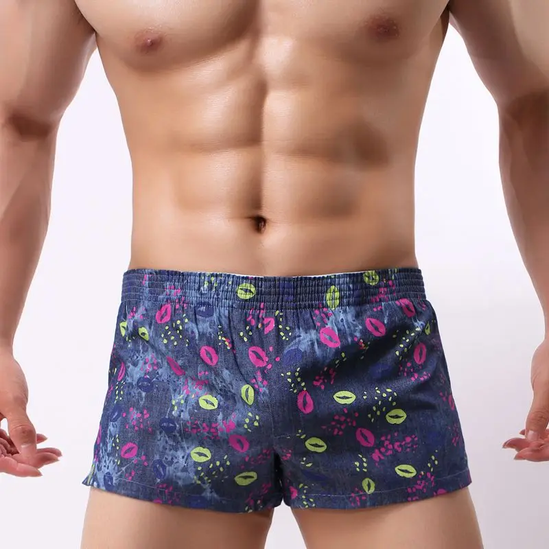 Хлопковое Мужское нижнее белье боксеры шорты Cueca Calzoncillos Hombre одежда для отдыха