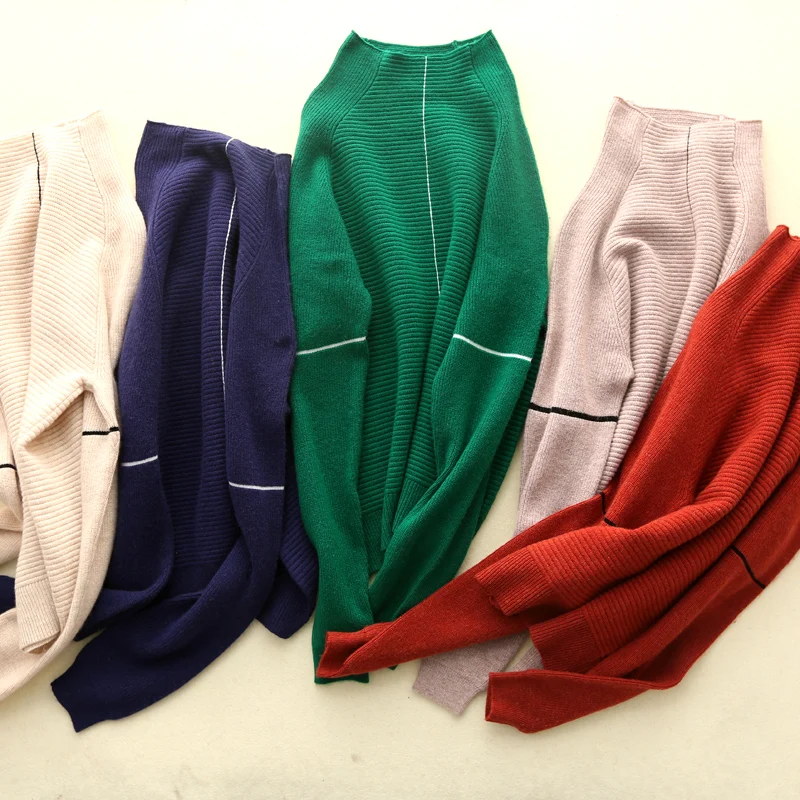 Women Sweater and Pullover 5Colors Turtleneck 100% Pure Gaot Cashmere Jumpers Ladies High Quality Knitwear Winter New Girl Tops