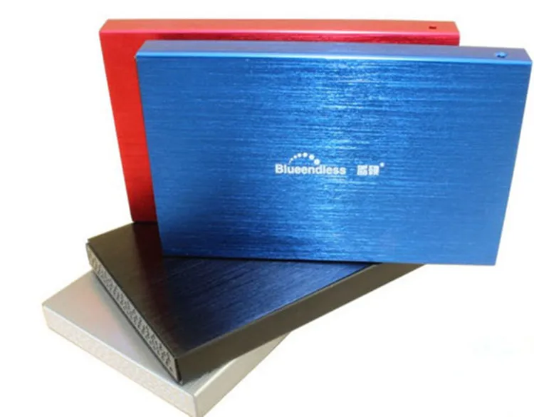 Алюминий чехол для жесткий диск ssd коробка USB 2,0 для SATA 2," hdd жесткий диск hdd caddy поддержка 1 ТБ Высокое качество blueendless U25YA
