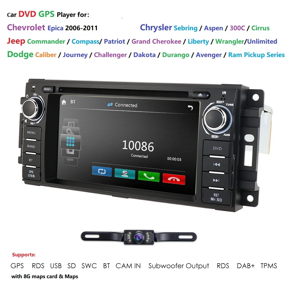 Cheap Ossuret WINCESystem DVD Radio BT For Chrysler 300C Jeep Wrangler Dodge Ram GPS Stereo Player fit for Chrysler/Sebring/Aspen/300C 2