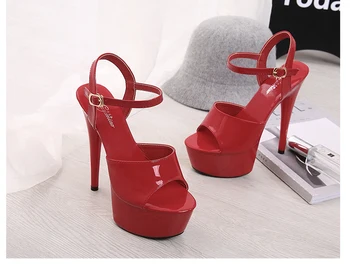 

Sandals Shoes Woman Thin Heels Platform 2019 Beach Sexy Sandals Wedding Shoes Steel Tube Dancing Girl Stripper Shoes Open Toe