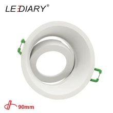 Светодиодный потолочный светильник с двумя круглыми кольцами и регулируемым углом наклона MR16 GU10 85-265 в 90 мм