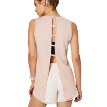 Женские Dri Fit расслабляющие поглощающие пот с открытой спиной крутые спортивные топы для кроссфита