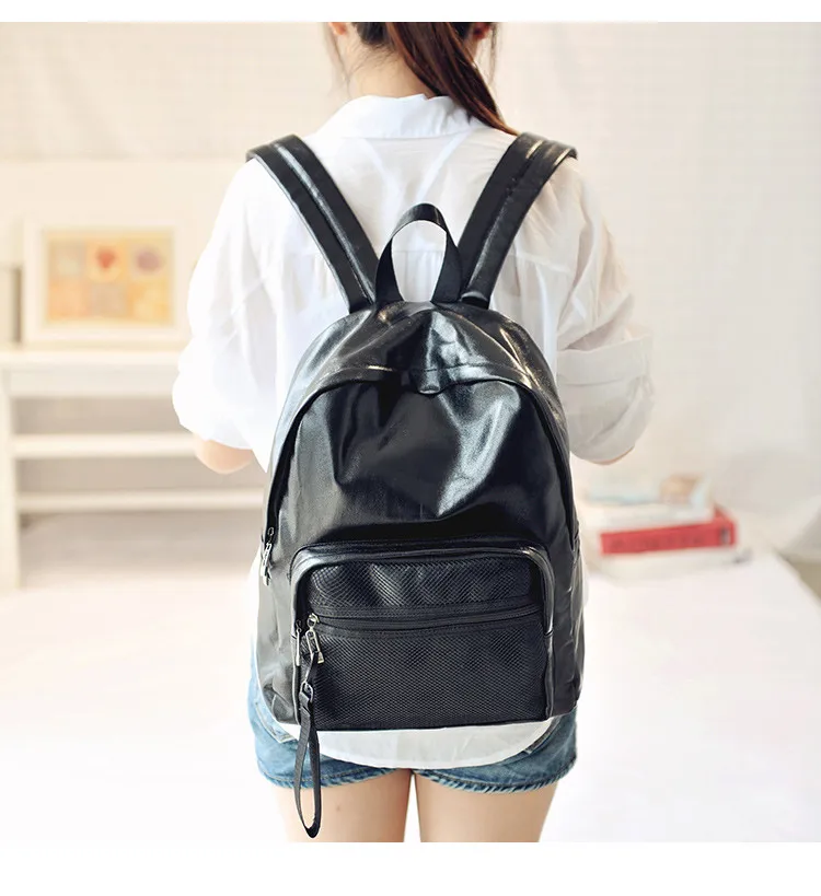 MJ Unisex Backpack Fashion Metallic Female Backpacks Casual Daypack Large Travel Bag Big Holographic Backpack Cool School Bags (19)