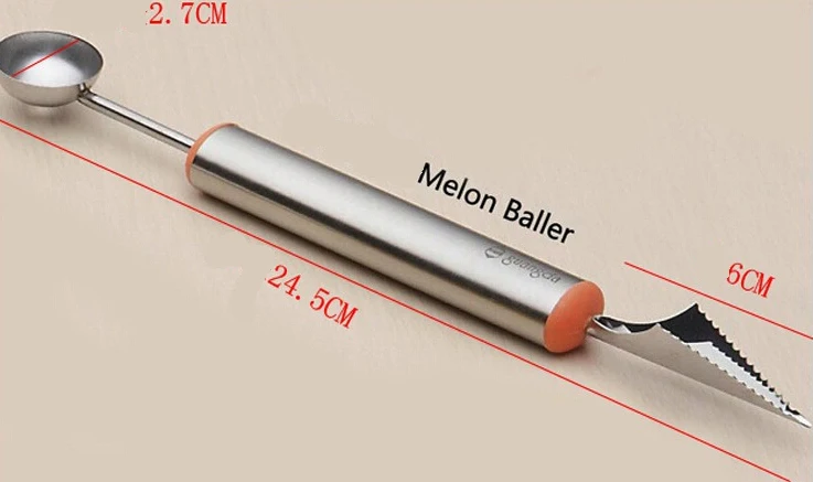 DIY Ice Cream Dig Ball Scoop Spoon Baller Assorted Cold Dishes Tool Watermelon Melon Fruit Carving Knife Cutter Gadgets