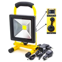

Slim20W COB Spotlights Work Lights Outdoor Camping Lights, Built-in Rechargeable Lithium Batteries Emergency Light for fishing