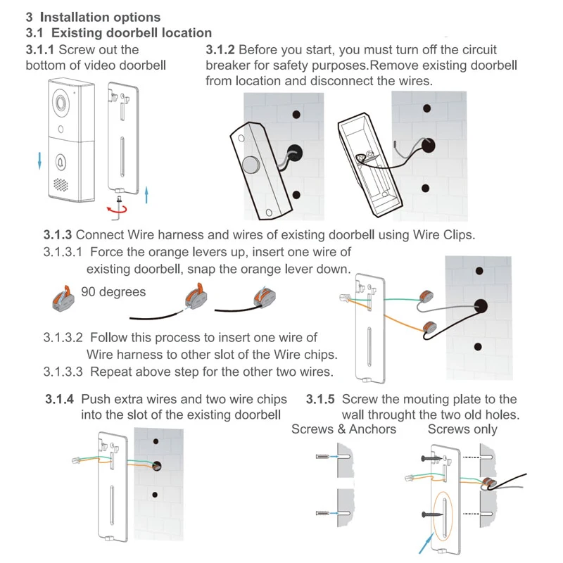 KONX KW03 1080P H.264 Smart WiFi Video Door Phone intercom Doorbell Wireless Unlock IR CUT Night Vision Motion Decetion Alarm