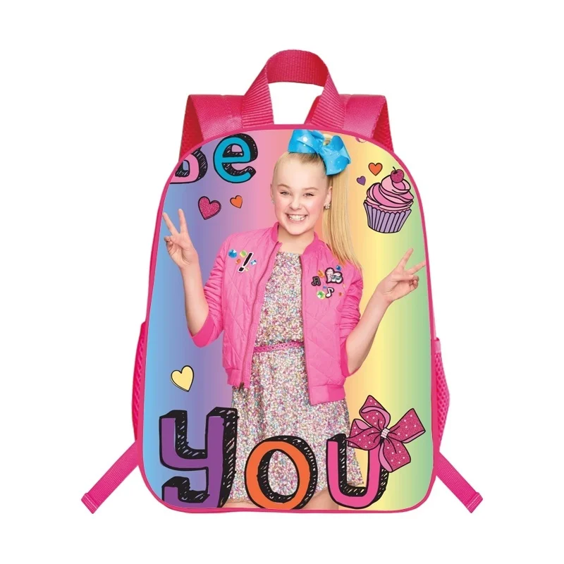 Высококачественный розовый рюкзак Jojo Siwa школьные сумки для студентов Модный