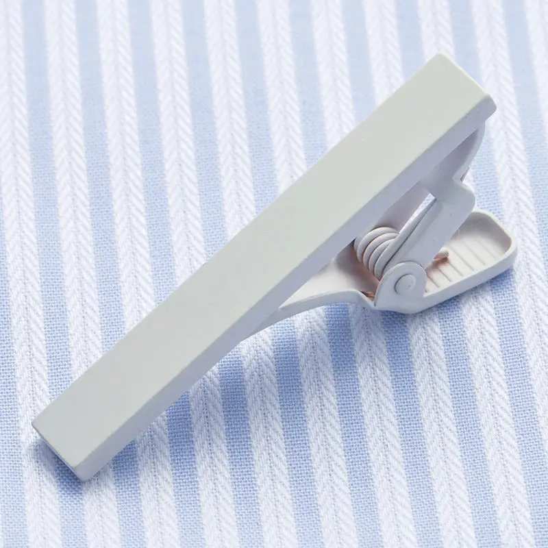 VAGULA стильная Униформа зажим для галстука белый короткий зажим для галстука длина в 4 см выходные медный зажим для галстука 76