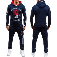2016 mode Muhammad Ali Sweatshirt Männer Trainingssportkleidung Männer Freizeit Hoodies Pullover Outwear Trainingsanzug Setzt Männer Hody