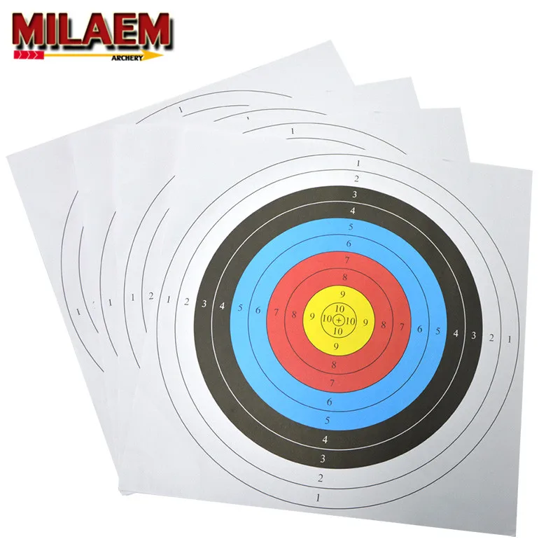 

10/20Pcs 60*60cm Archery Targets Paper Face Arrow Bow Target Practice Training For Outdoor Indoor Shooting Targets Accessories