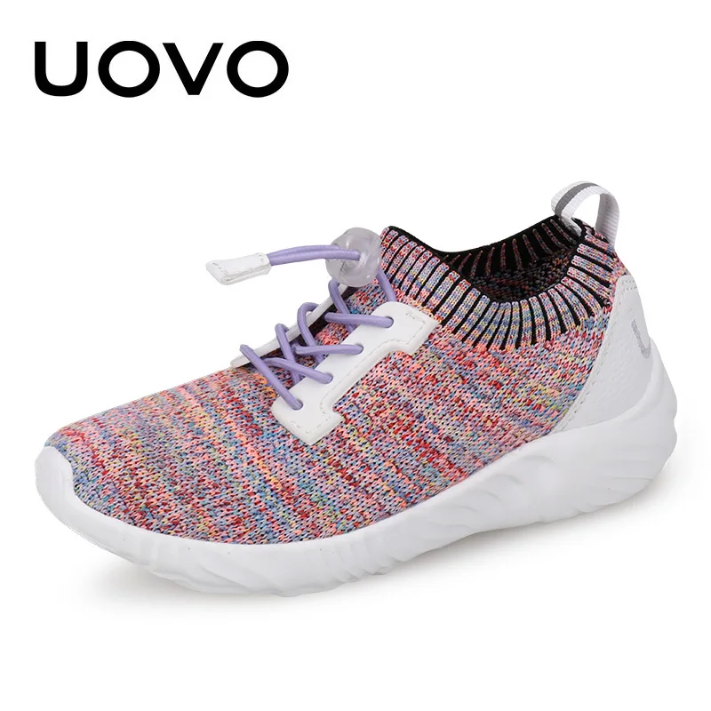 UOVO Kids Sport Shoes Running Spring Children Breathable Mesh Girls Fashion Sneakers Size 30-37 | Детская одежда и обувь