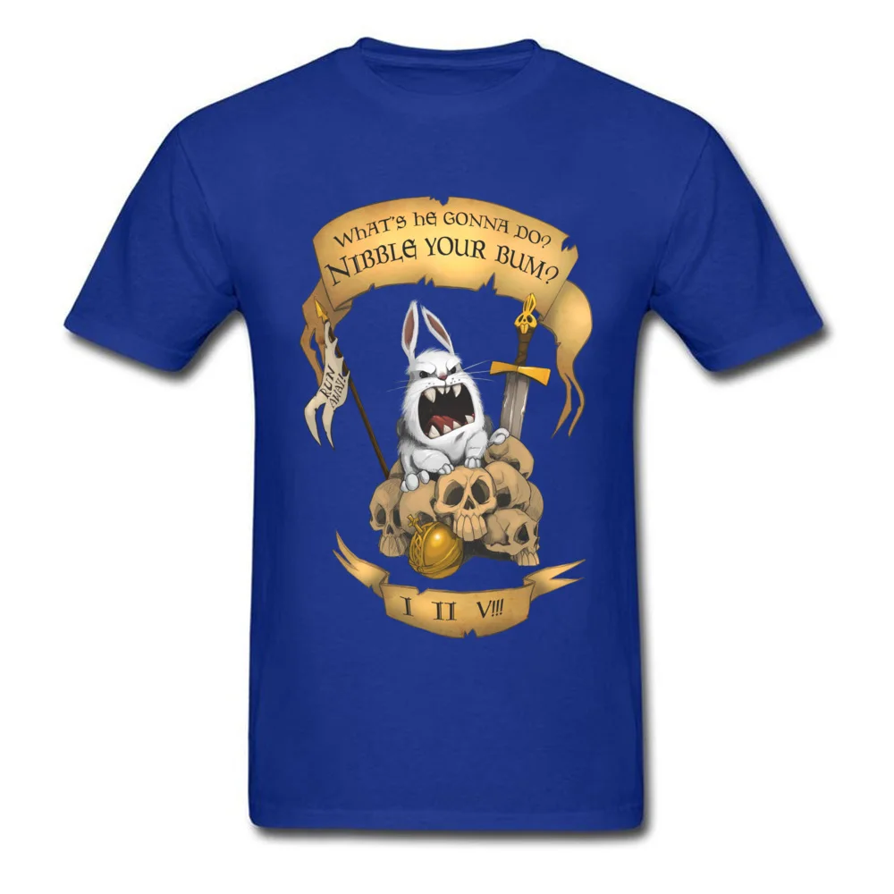 Killer Rabbit Tops Tees 2018 New Fashion O-Neck Casual Short Sleeve 100% Cotton Fabric Men Tshirts Customized Tee-Shirts Killer Rabbit blue