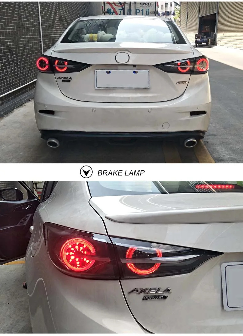 Автомобильный стильные стоп-сигналы чехол для Mazda 3 Mazda3 Axela M3- задних сигнальных огней, Mazda3 Axela M3 светодиодный DRL ходовые фары, противотуманные фары