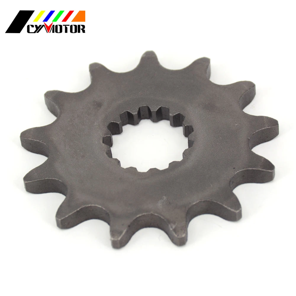

13T 14T Front Engine Chain Sprocket For WRF YZF YZ MX TDR TZR MT EN EX KLE GS TT DT XT 250 400 450 500 650 800 R3 Versys
