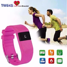 TW64S Умный Браслет Браслет Heart Rate Monitor Фитнес Tracker Браслет Smartband Bluetooth Загрузить Для IOS Android Мобильного Телефона