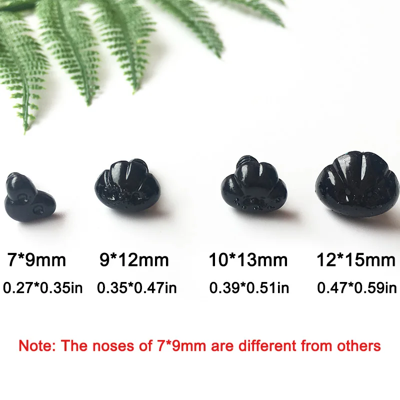 Doll Accessories Plastic Safety Noses For Teddy Bear Doll 100pcs/bag