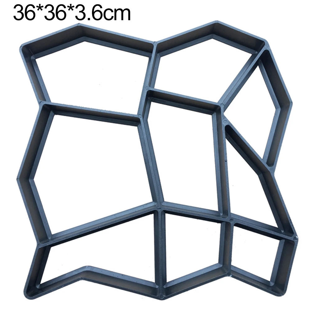 DIY Пластиковые мостовой формы для сада, дорожка для изготовления бетонных дорожек, шаговый камень, цементные формы, кирпичные формы для сада, дороги, бетонные формы