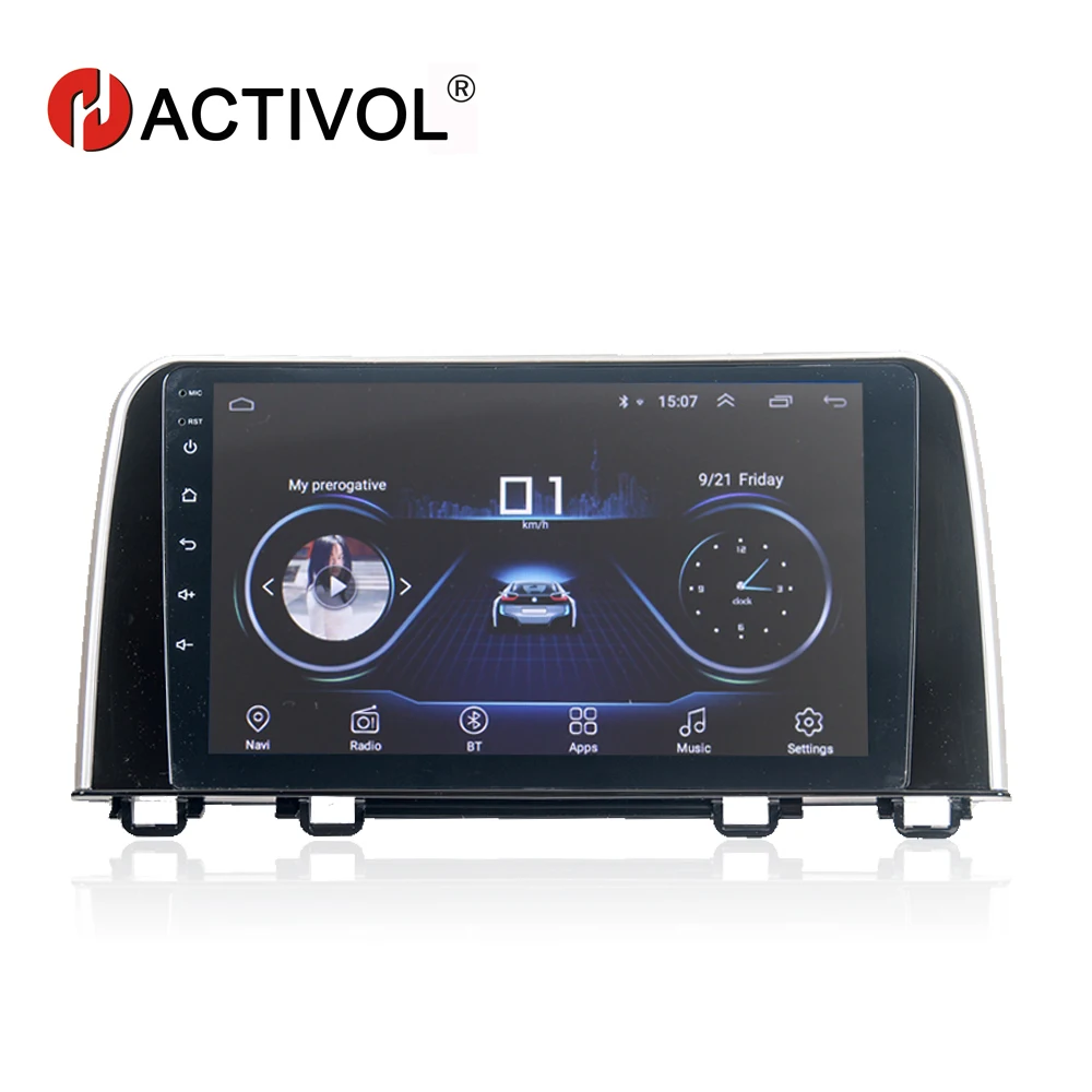 

HACTIVOL 10.1" 1024*600 Quadcore android 8.1 car radio gps navi for HONDA CR-V 2017 car DVD player with 1G RAM 16G ROM
