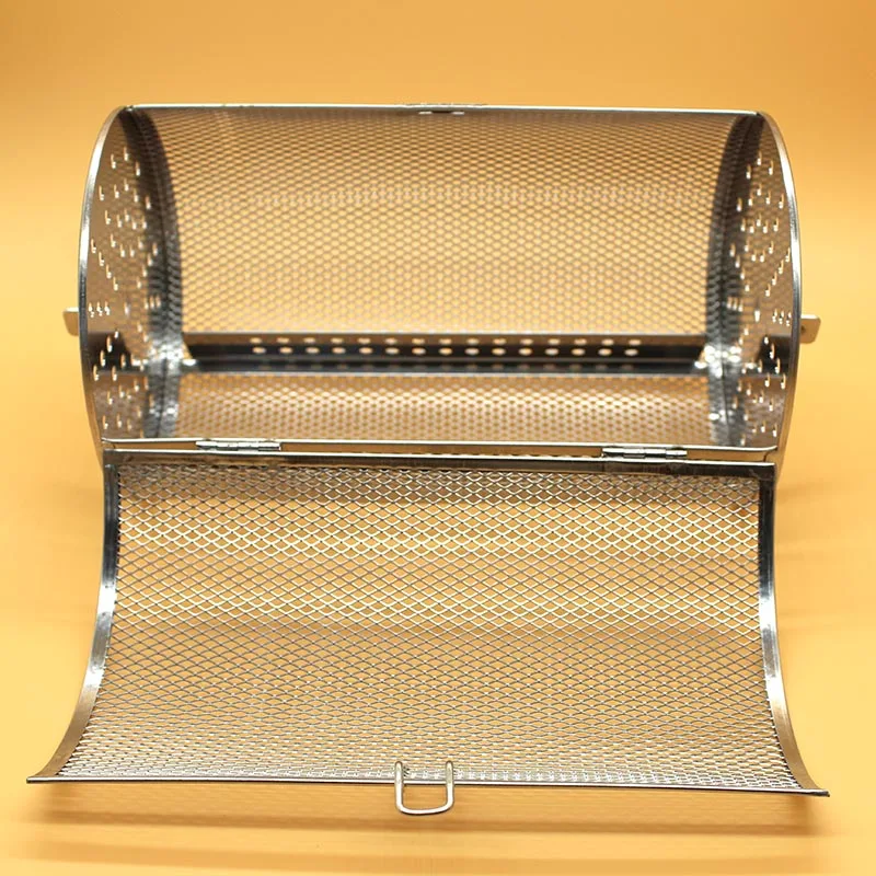 Details about   Rotisserie Grill Peanut Beans French Fries Basket Coffee Bean BBQ Grill Roaster 