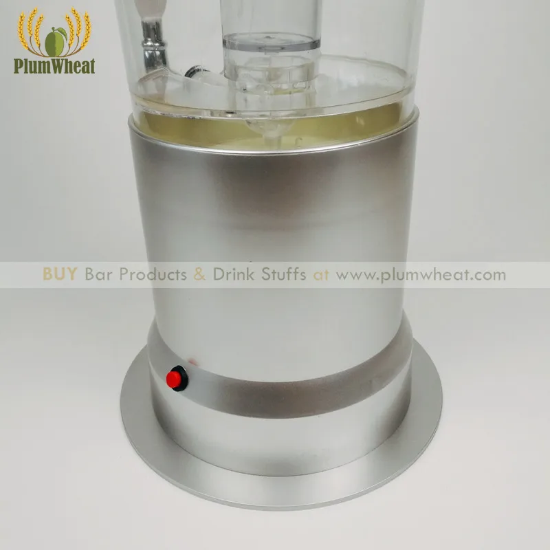 silver-3-liters-bullet-shape-beer-tower-dispenser-with-ice-tube-and-led-lights-bt14-4