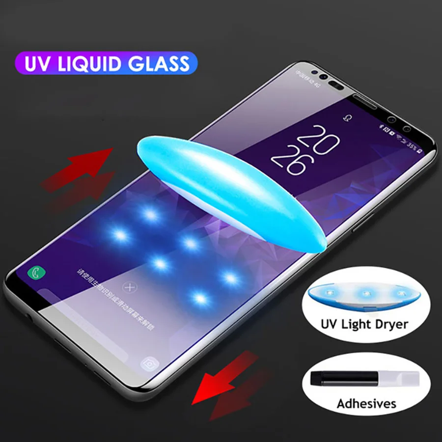 

Newest UV Tempered Glass for One Plus 7 Pro Liquid Glue Screen Protector for OnePlus 7 Pro Oneplus7 Pro Film Original RIJOW