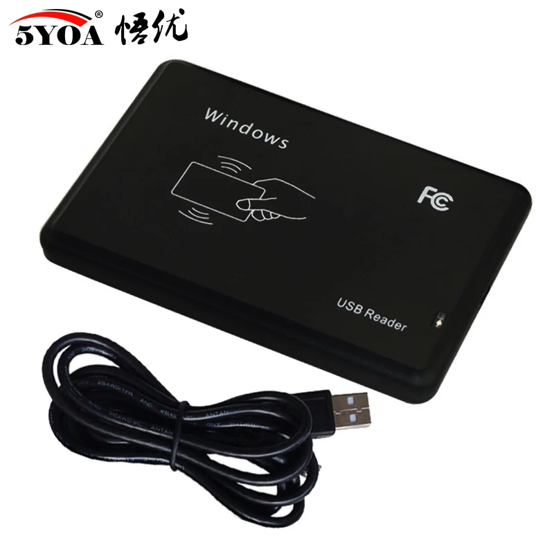 RFID считыватель с USB портом EM4100 TK4100 125 кГц|Считыватели контрольных карт| |