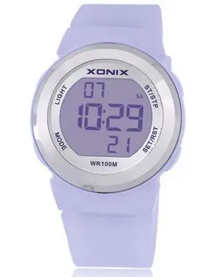 Женские спортивные часы с цифровым светодиодным освещением, водонепроницаемые, 100 м, женские спортивные часы для плавания, ныряльщика, часы для девушек, уличные часы - Цвет: 3