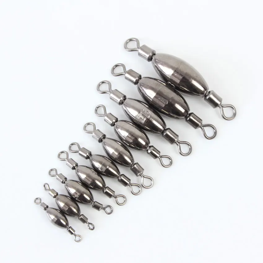 20pcs Size1 5 Rock Fishing Swivel Rolling Swivel with Barrel Brass