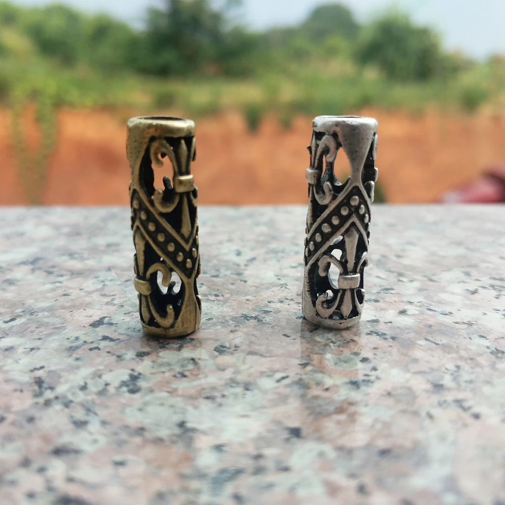 

LANGHONG 2pcs Celtics Beads for Men and Women Bracelet Beads Beard Beads