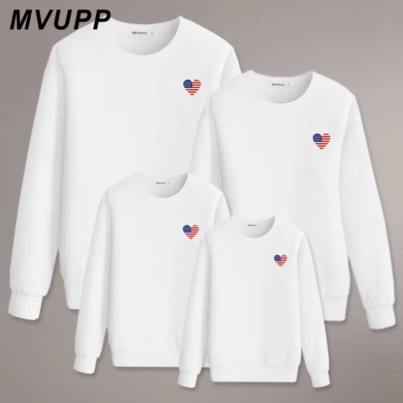 Family Matching Outfits Autumn New T-shirt Round Neck Long Sleeve Family Sweatshirt And Trousers Suit Sports Family Clothing Set