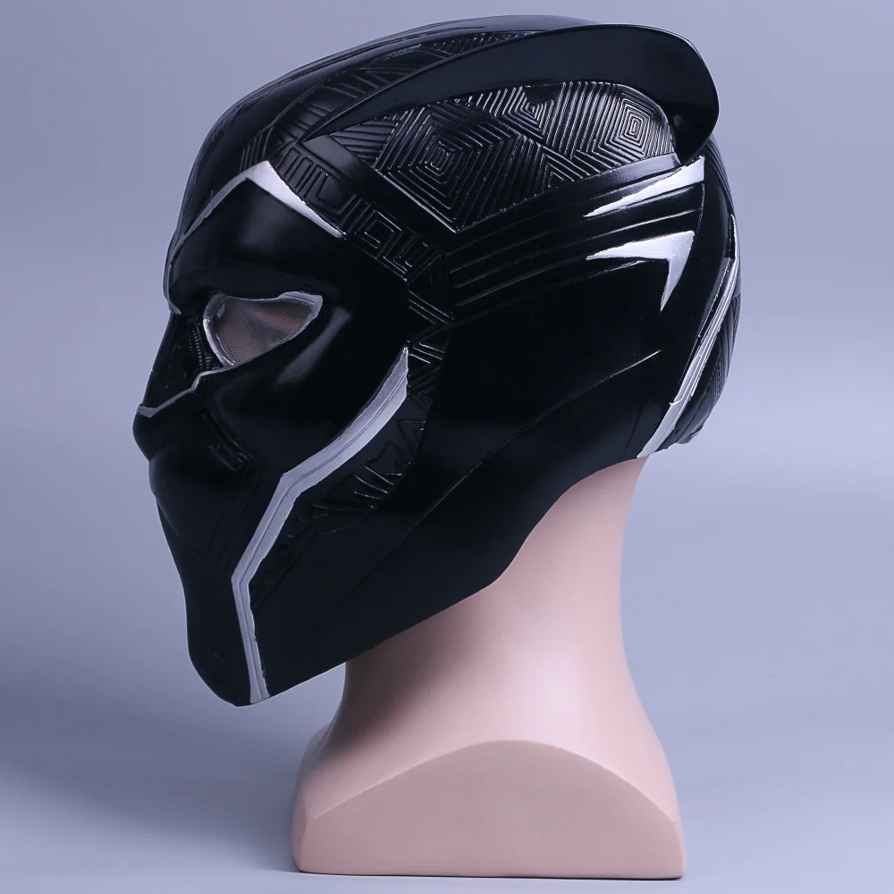 High Quality 2018 AvengersInfinity War Black Panther T'Challa Helmet Mask Halloween Costume Mask Cosplay Men's PVC (5)