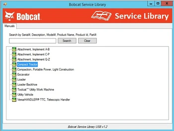 

Bobcat Service Library 2014.8 Bobcat service manuals Bobcat diagrams Full Set DVD