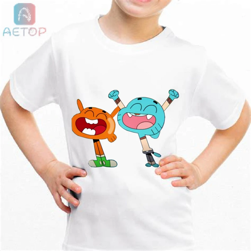 NEW The Amazing World Of Gumball 013 Kingdom Funny T shirt Kids Baby Summer  Cute Clothes Boys Girls Tops T shirt|Áo phông| - AliExpress