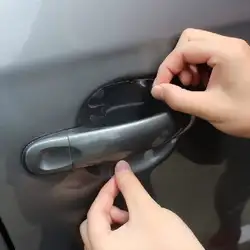Для Skoda Yeti, Fabia Superb Octavia дверная ручка Защитная пленка наклейки для автомобиля-Стайлинг наклейки для дверного кармана