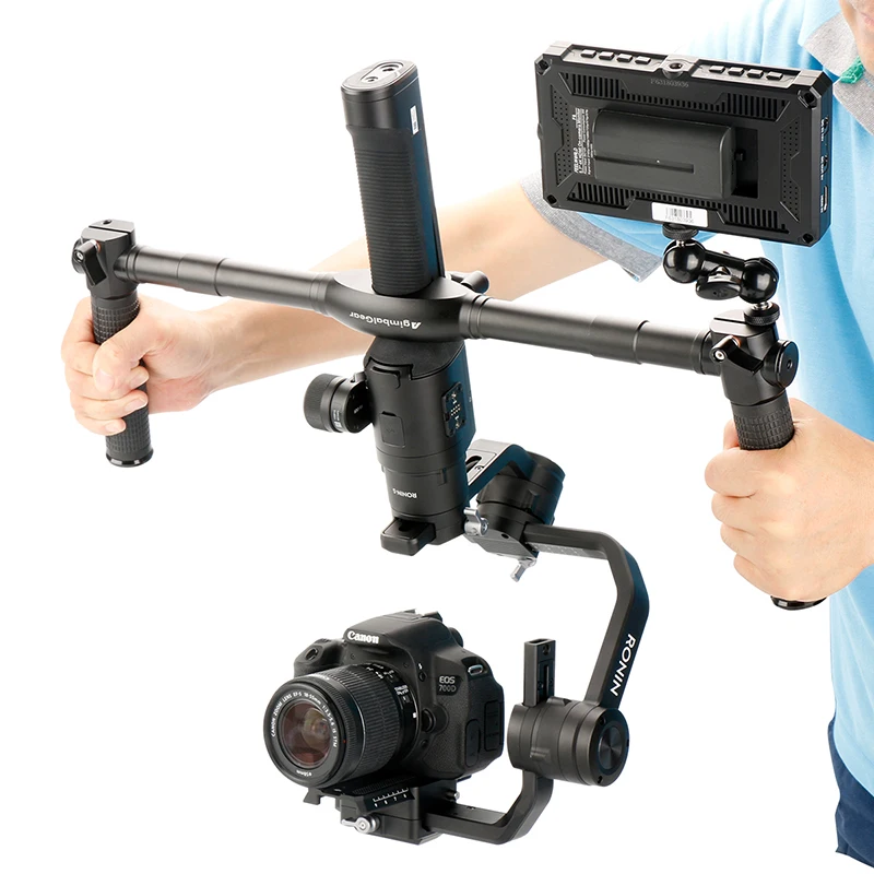 AgimbalGear двойной ручной карданный аксессуары для Dji Ronin S Расширенная ручка ручки рукоятки крепление