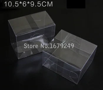 

10.5x6x9.5cm DHL fast shipping PVC Transparent box/The plastic Gift boxes Pastry biscuit boxes Display case100pcs/set