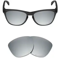 Mryok + поляризационные противостоять морской Замена Оптические стёкла для Oakley Frogskins Солнцезащитные очки для женщин Серебряный Титан